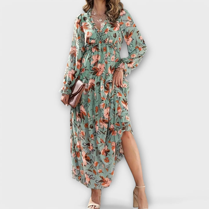 Helen | Elegant Blom Klänning