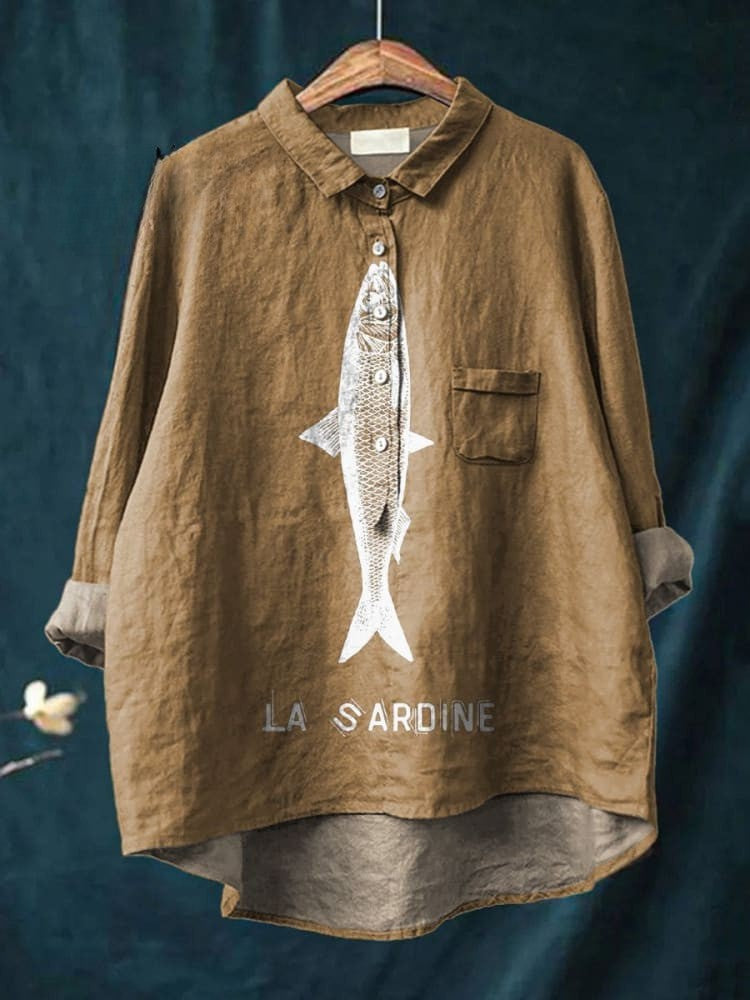 DELACROIX | Adèle Elegant Mönstrad Blus