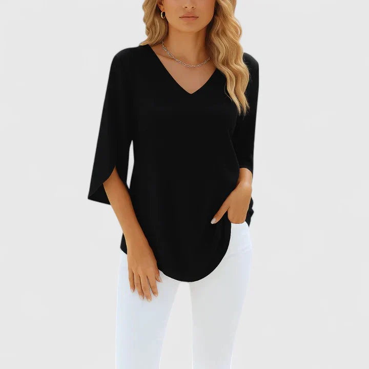 Violetta™ | Sofistikerad V-ringad Blus