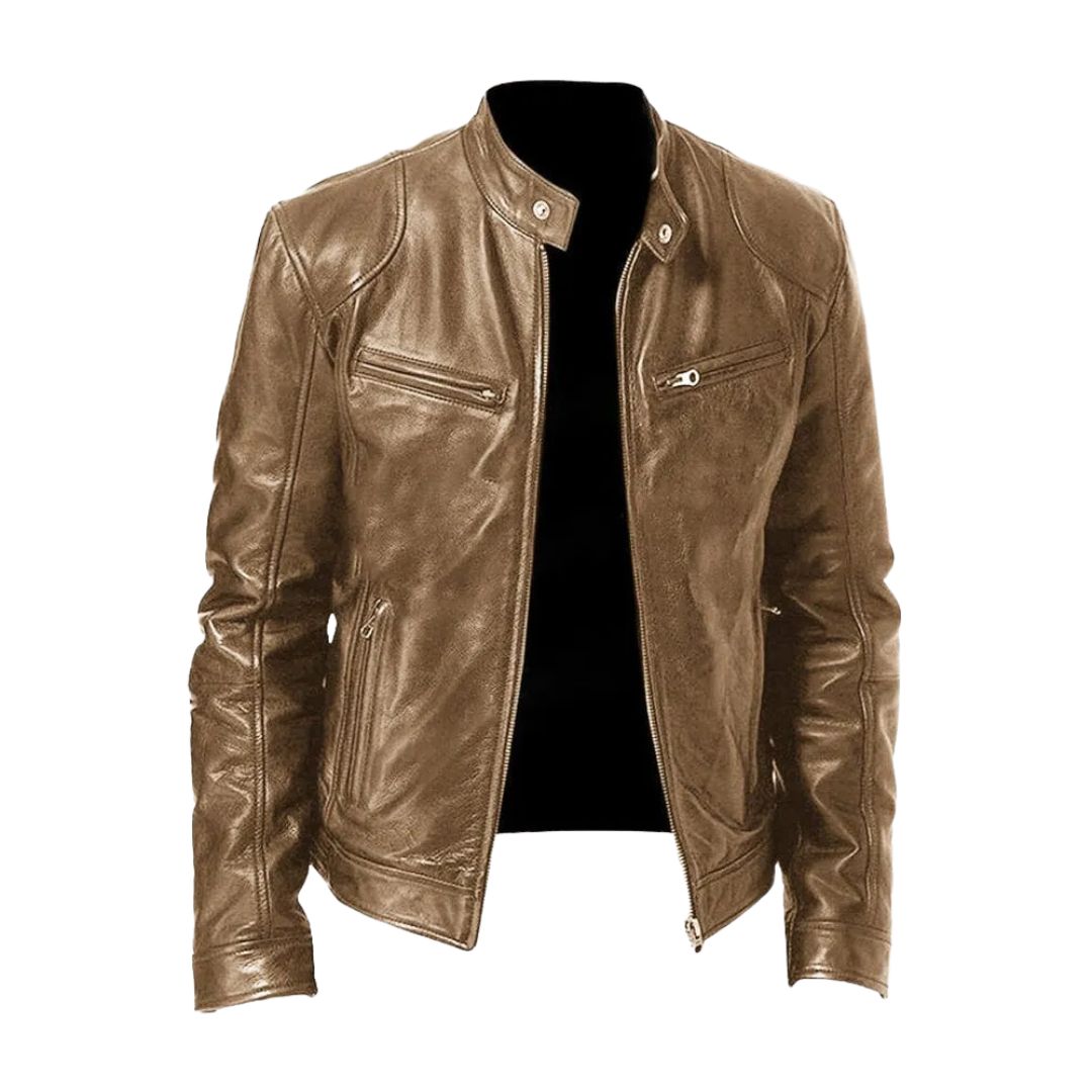 Laluna Casual Leren Jack i högkvalitativt läder, stilren design.