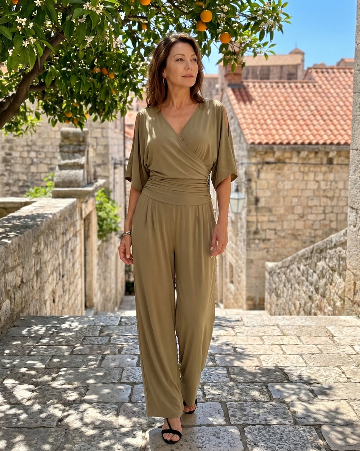 Nyxara | Cold Shoulder Omlottmidja Avslappnad Overall