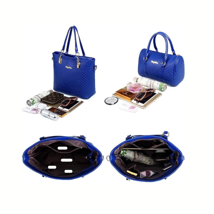 Amanda | Klassisk 6-delars Tote & Crossbody-väskset