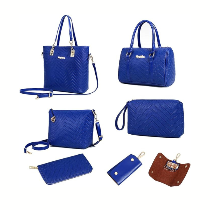 Amanda | Klassisk 6-delars Tote & Crossbody-väskset