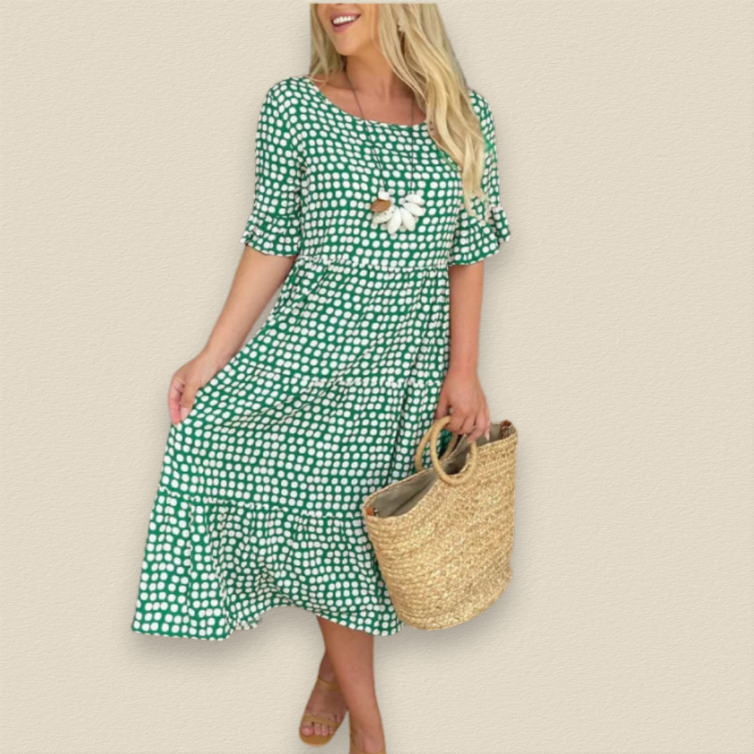 Maelinne | Klänning med Volangärmar