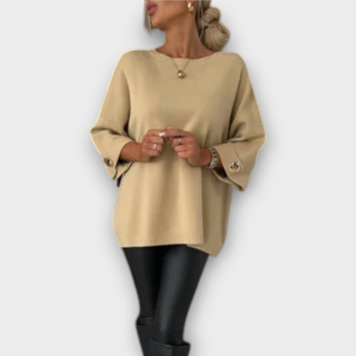 April | Elegant Stickad Blus