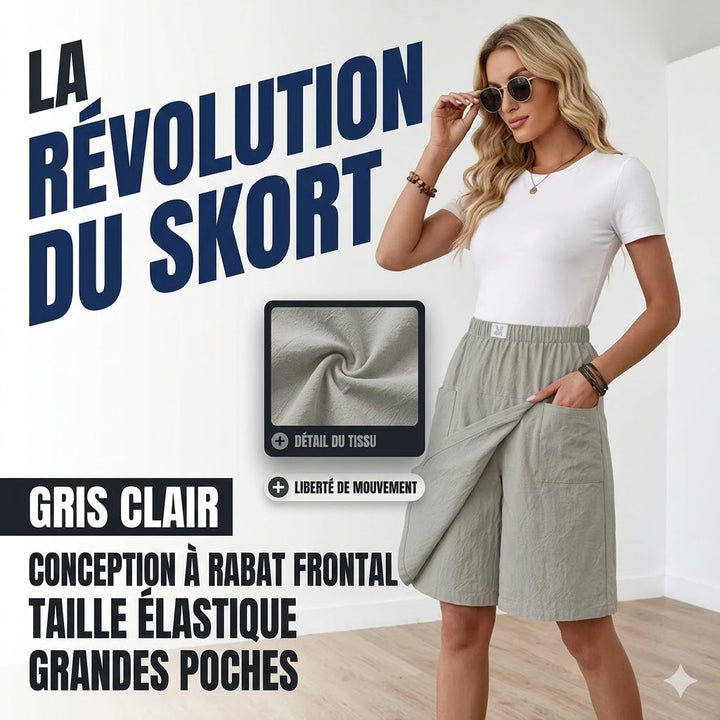 Libertine™ | Elastisk Midja Skort med Fickor