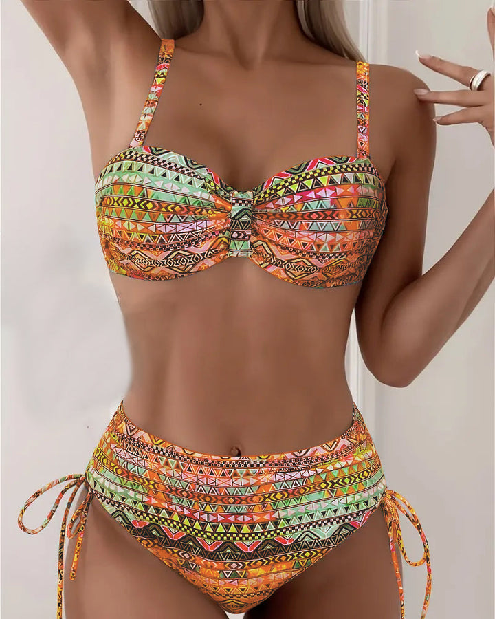 Jada | Etniskt Tryck Bikini Set