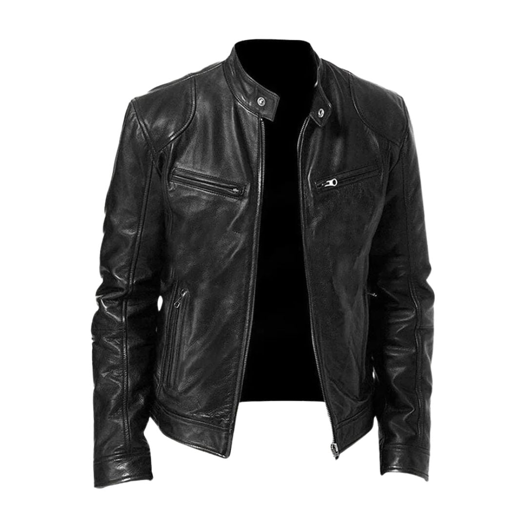 Laluna Casual Leren Jack i högkvalitativt läder, stilren design.