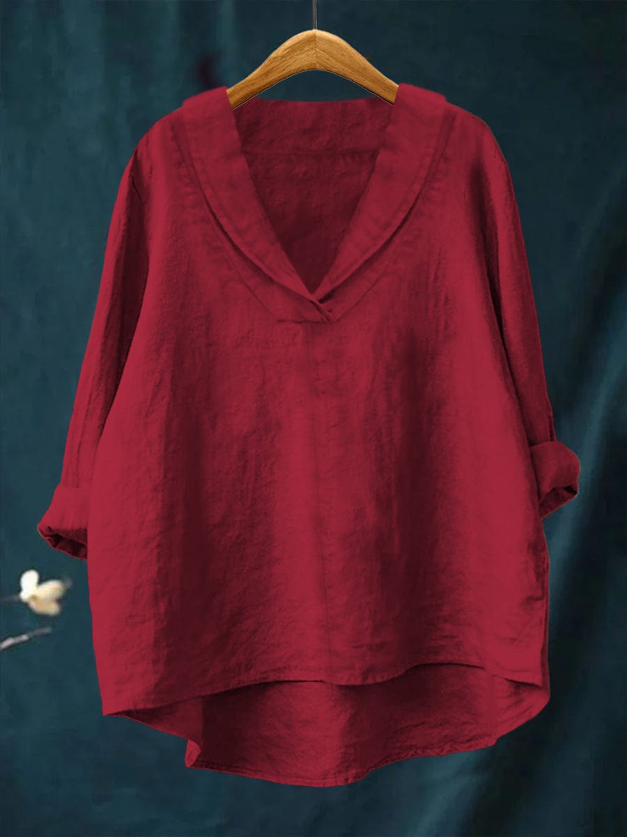 Hortense | Flödande V-ringad Blus