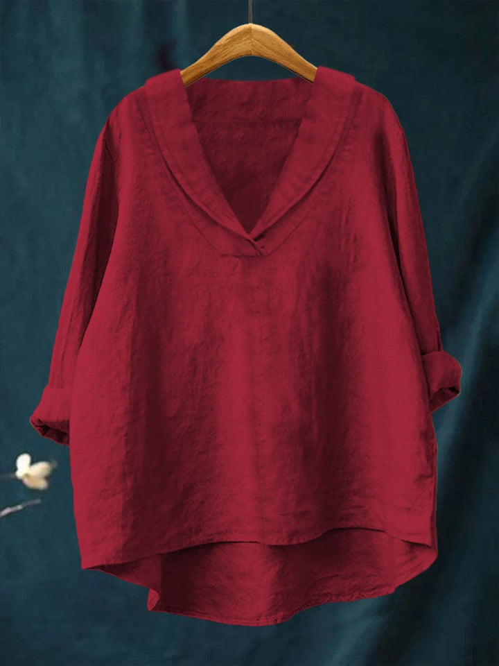Hortense | Flödande V-ringad Blus