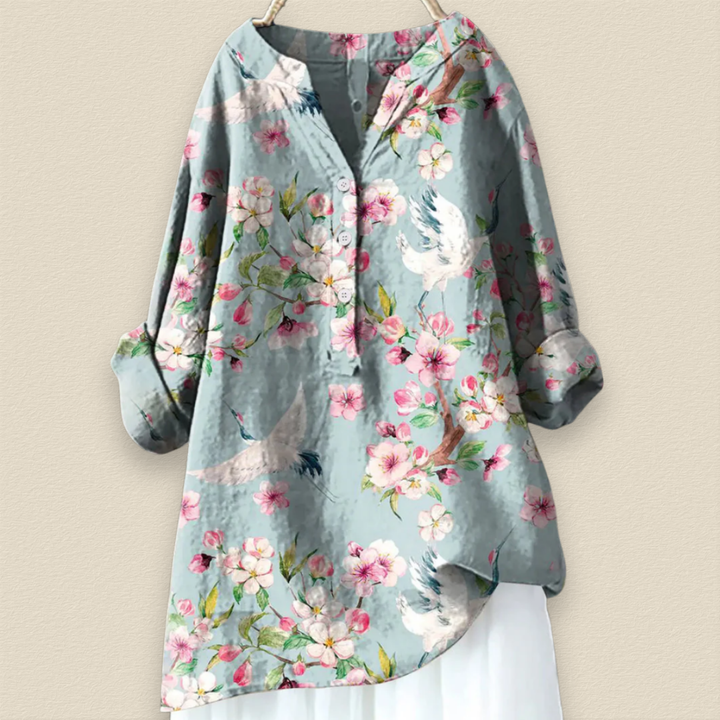 Florellia | Lätt Blommig Blus