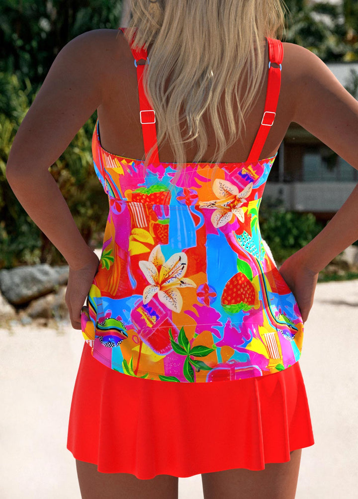 Eleanor | Chic Blomster Tankini Simklänning