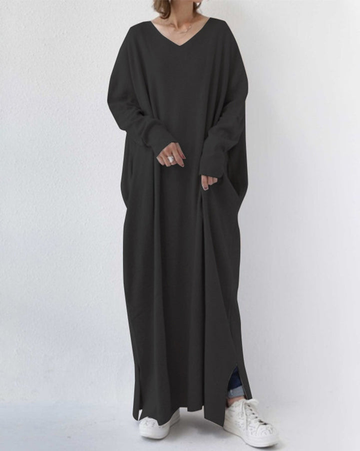 Nora | Elegant Casual V-Ringning Klänning