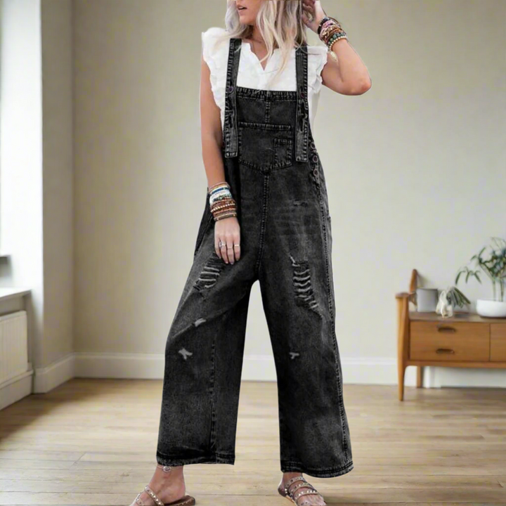 CARMELITA™ – Vintage Tvättad Justerbar Overall