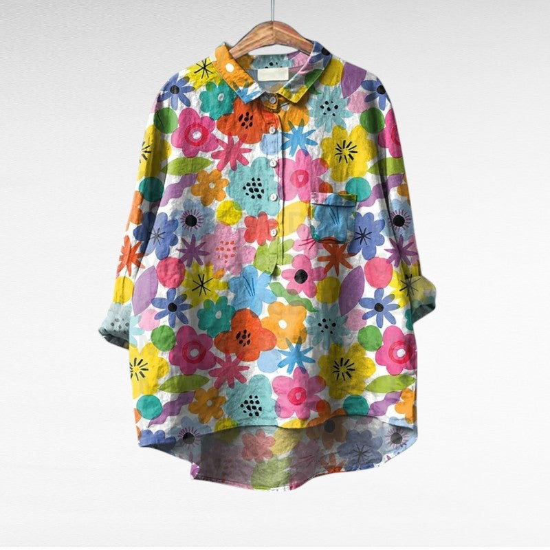 Thérèse | Elegant Linne Sommarblus