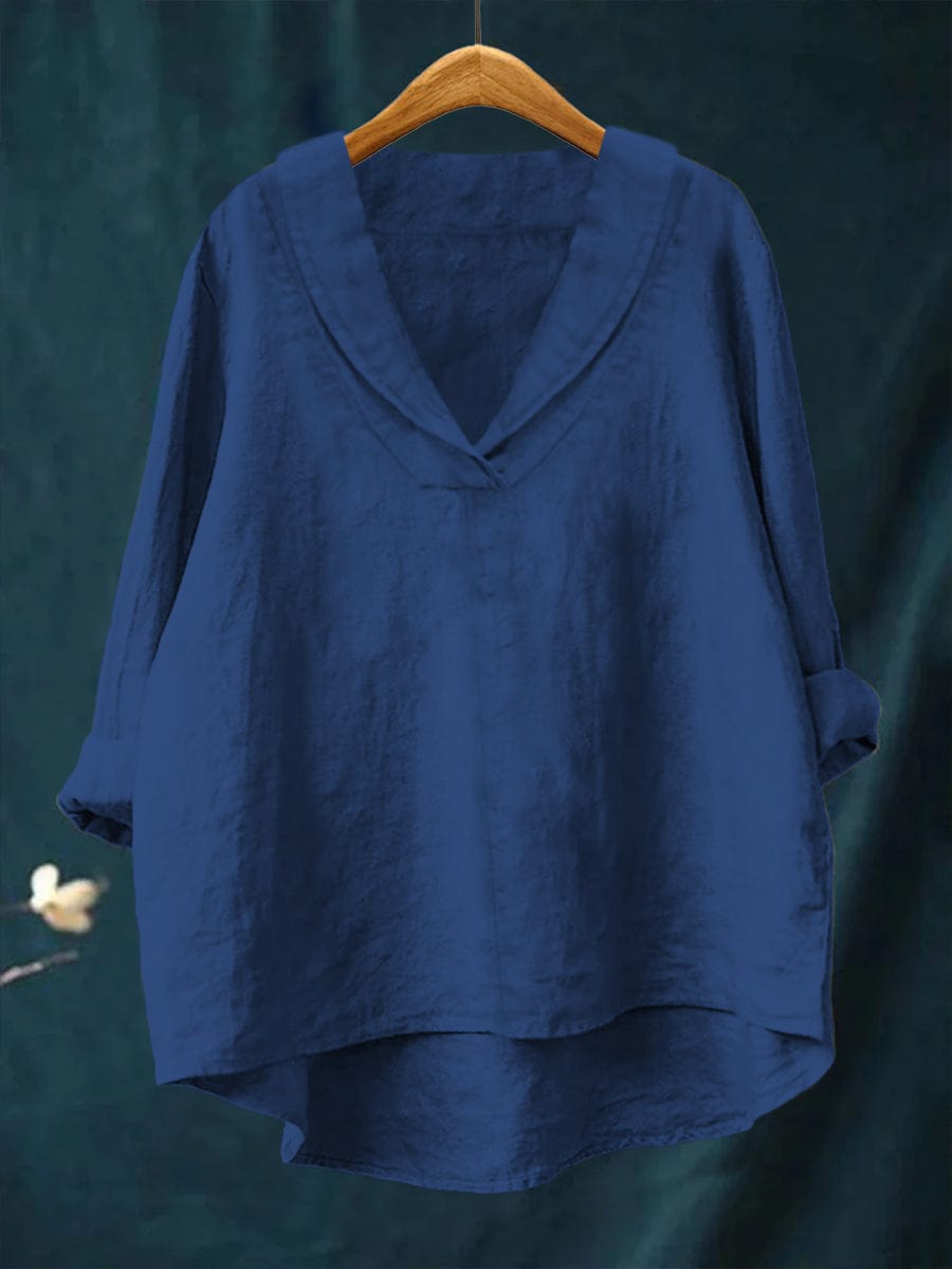 Hortense | Flödande V-ringad Blus