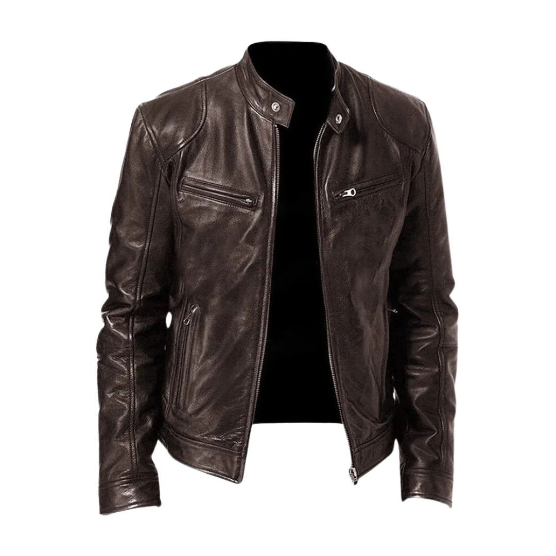 Laluna Casual Leren Jack i högkvalitativt läder, stilren design.