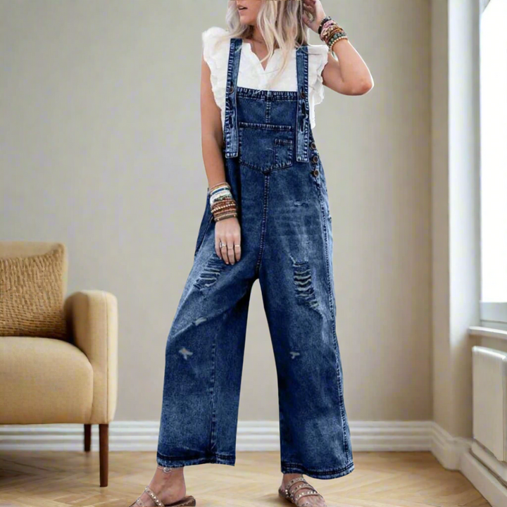 CARMELITA™ – Vintage Tvättad Justerbar Overall