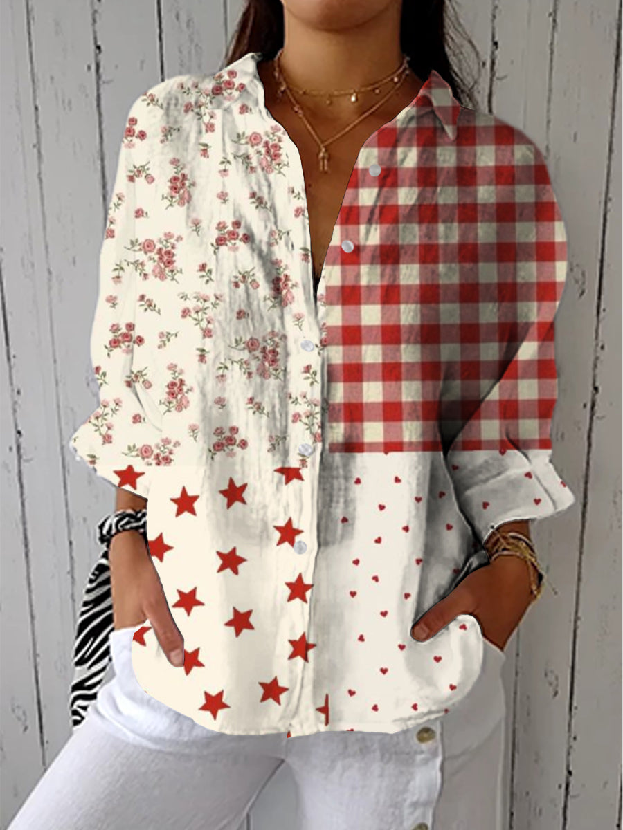 Rosemary – Klassisk Patchworkblus