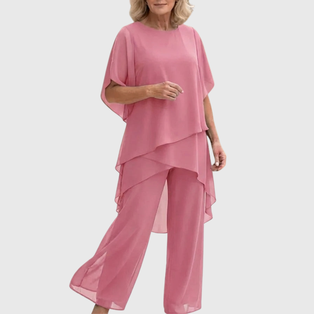 Linda | Set med draperade palazzobyxor