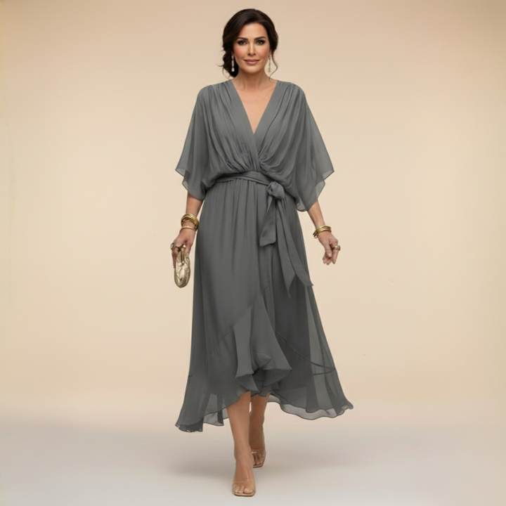 Opal™ | V-Ringning Elegant Midiklänning