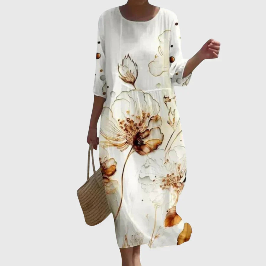 Hayley™ | Stilig Blommig Maxiklänning