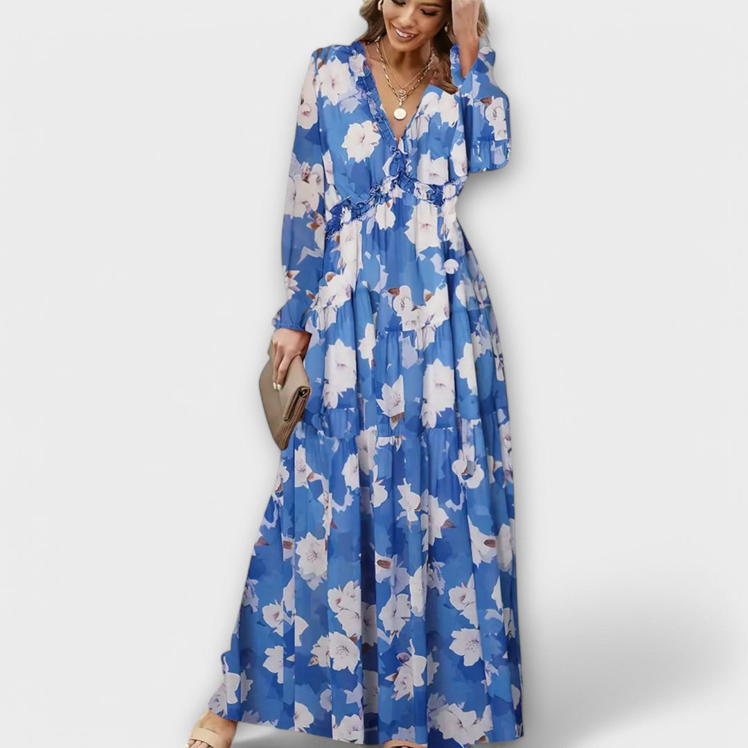 Helen | Elegant Blom Klänning