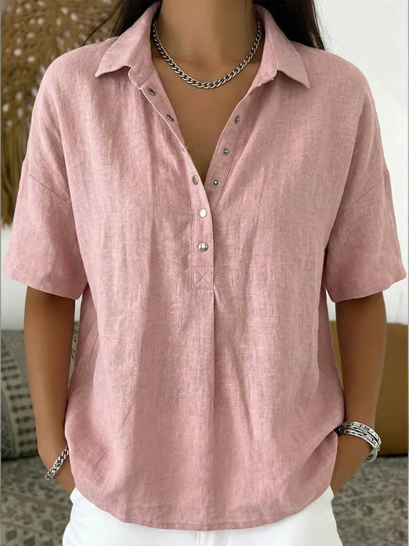 Claire | Blus med Krage och Knappar