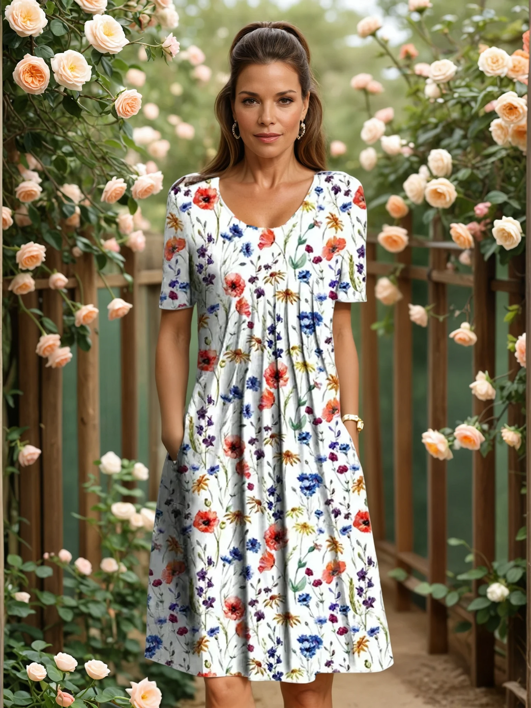 Ruth | Elegant Klänning med Magtäckning