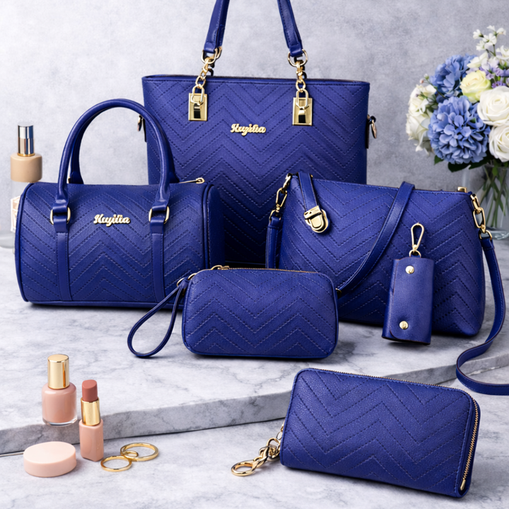 Amanda | Klassisk 6-delars Tote & Crossbody-väskset