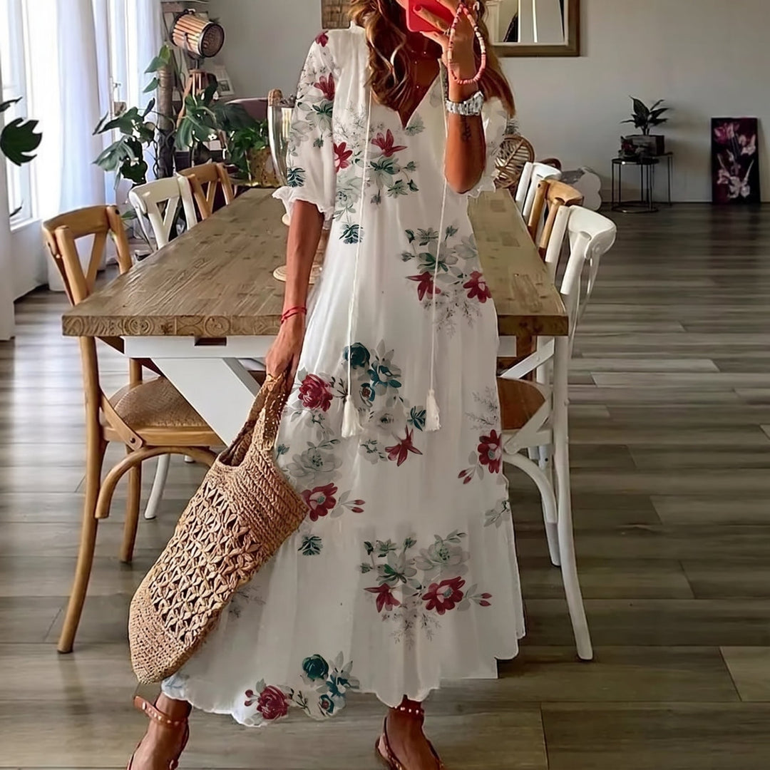 IVY | Bohemisk Maxiklänning – Enkel Elegans för Sommarsemester