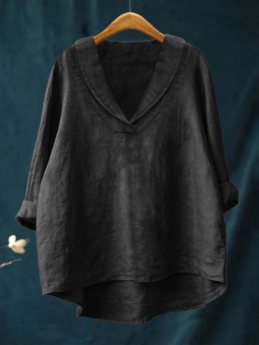 Hortense | Flödande V-ringad Blus