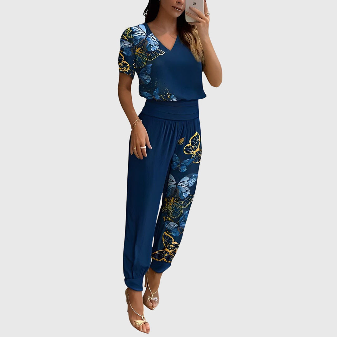 Jennifer™ | Trendigt blus- och byxset
