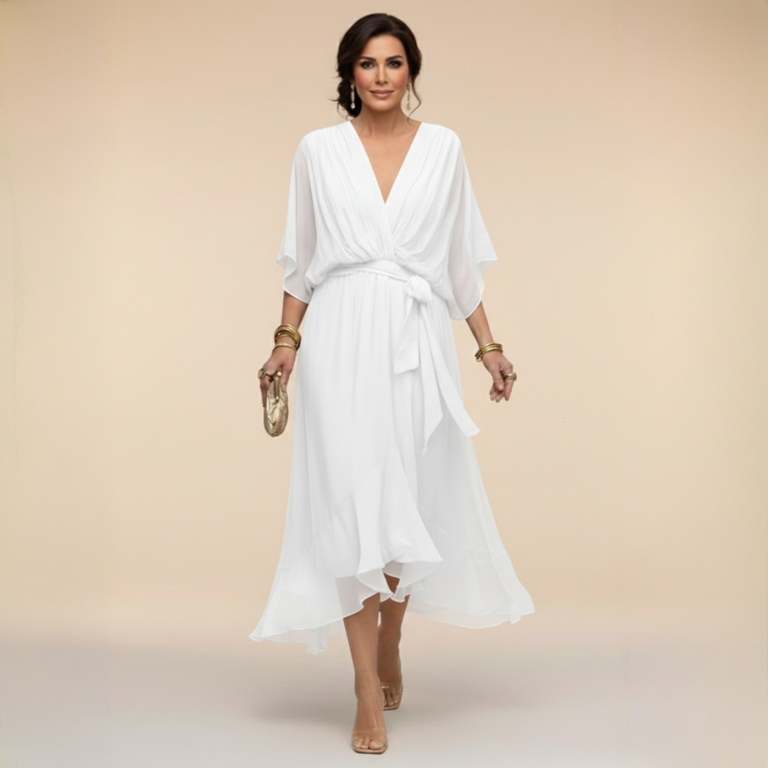 Opal™ | V-Ringning Elegant Midiklänning