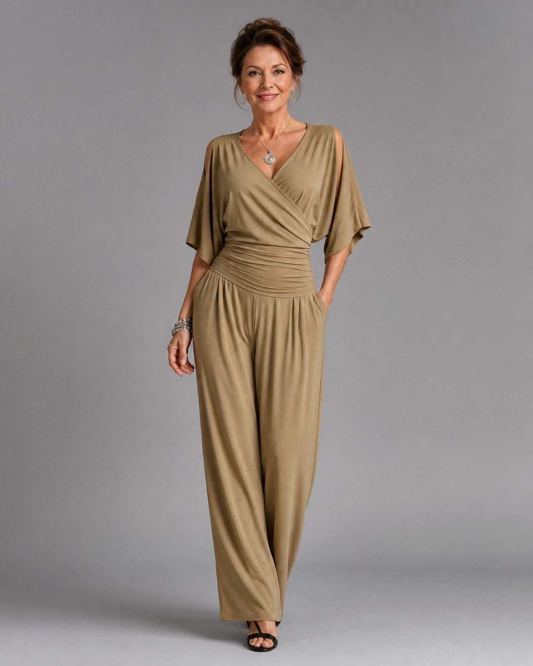 Nyxara | Cold Shoulder Omlottmidja Avslappnad Overall