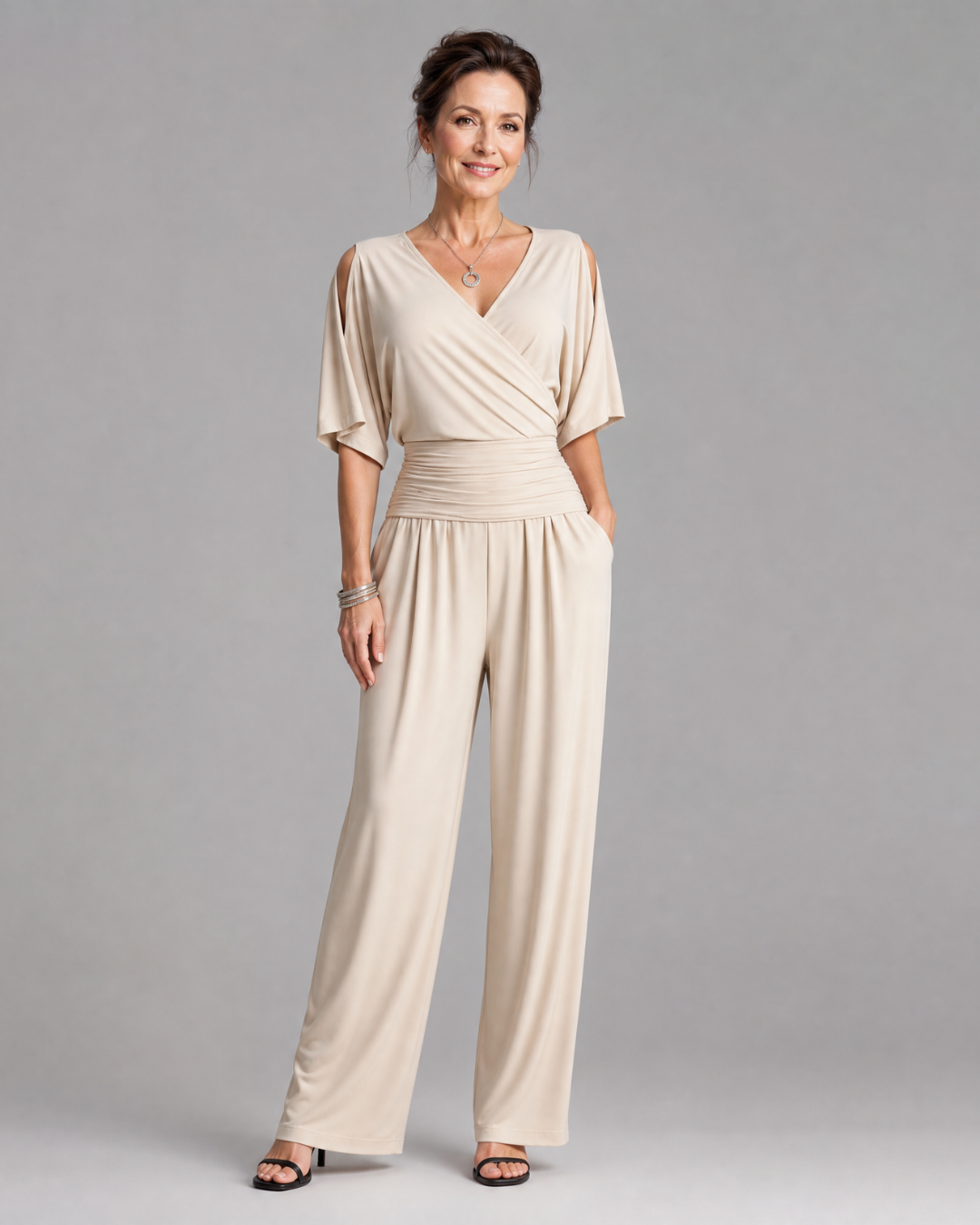 Nyxara | Cold Shoulder Omlottmidja Avslappnad Overall