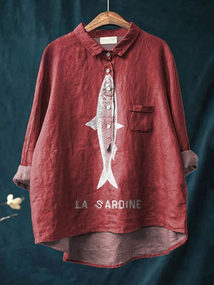 DELACROIX | Adèle Elegant Mönstrad Blus