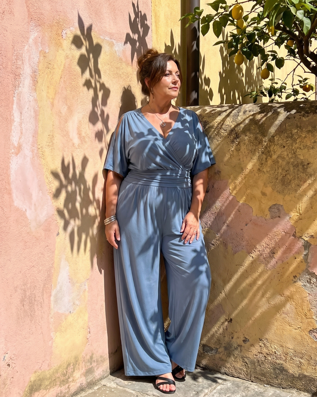 Nyxara | Cold Shoulder Omlottmidja Avslappnad Overall