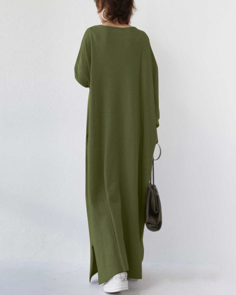 Nora | Elegant Casual V-Ringning Klänning