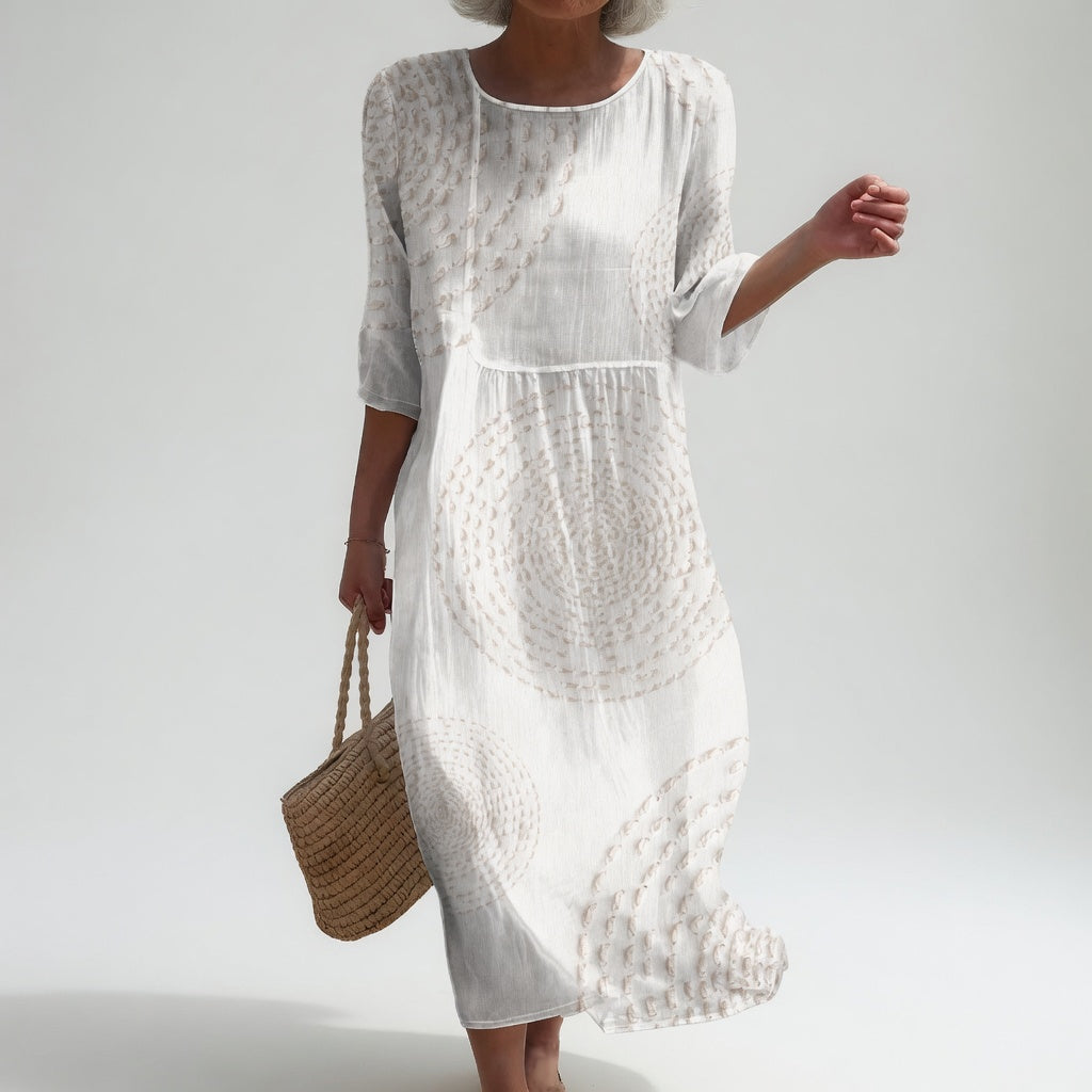 Améliane™ | Elegant Midiklänning med Delikata Detaljer