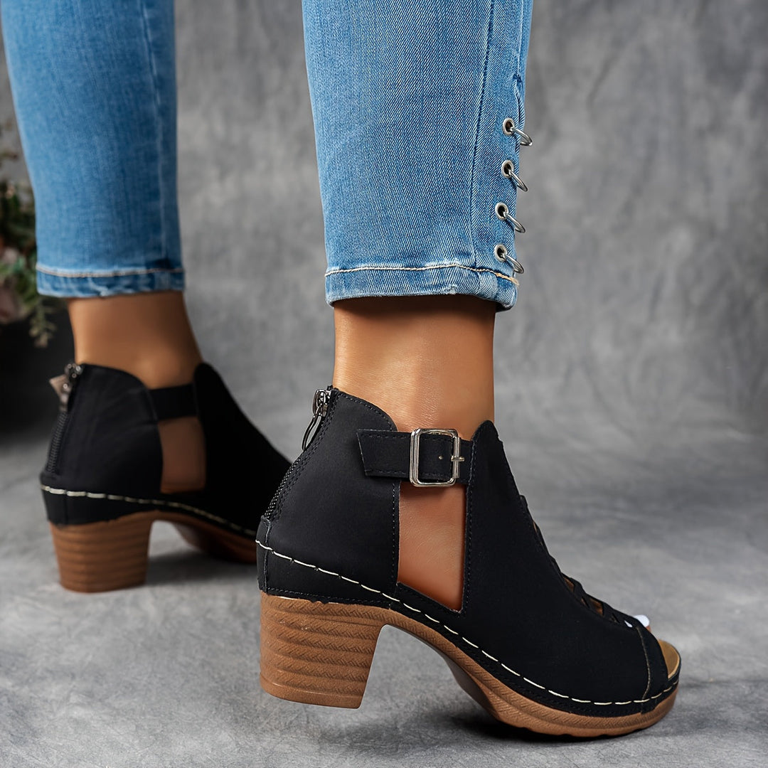 Britta | Lattice-Heel Sandaler