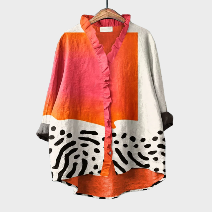 Rowena™ | Artistiskt Tryck Sommarblus