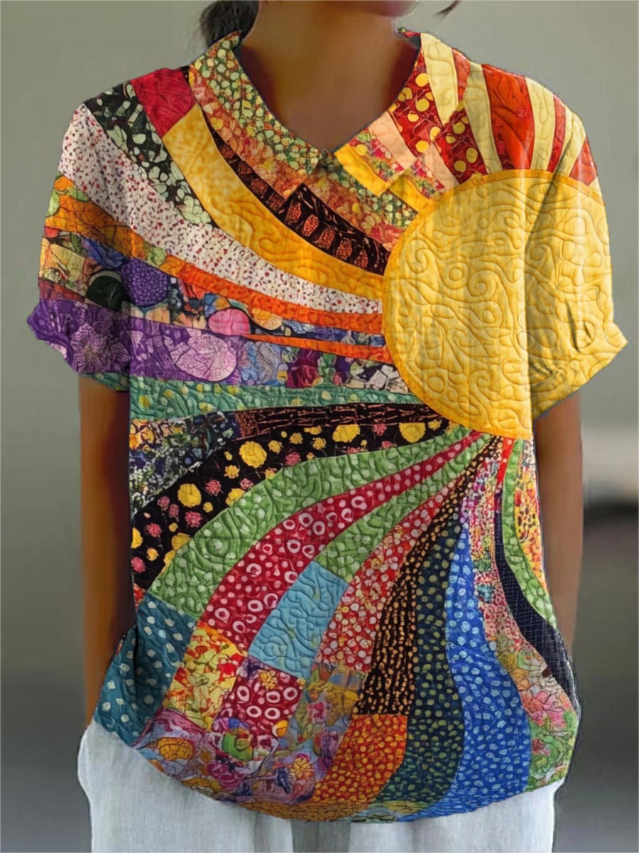 Lila | Solstråle Patchwork Skjorta