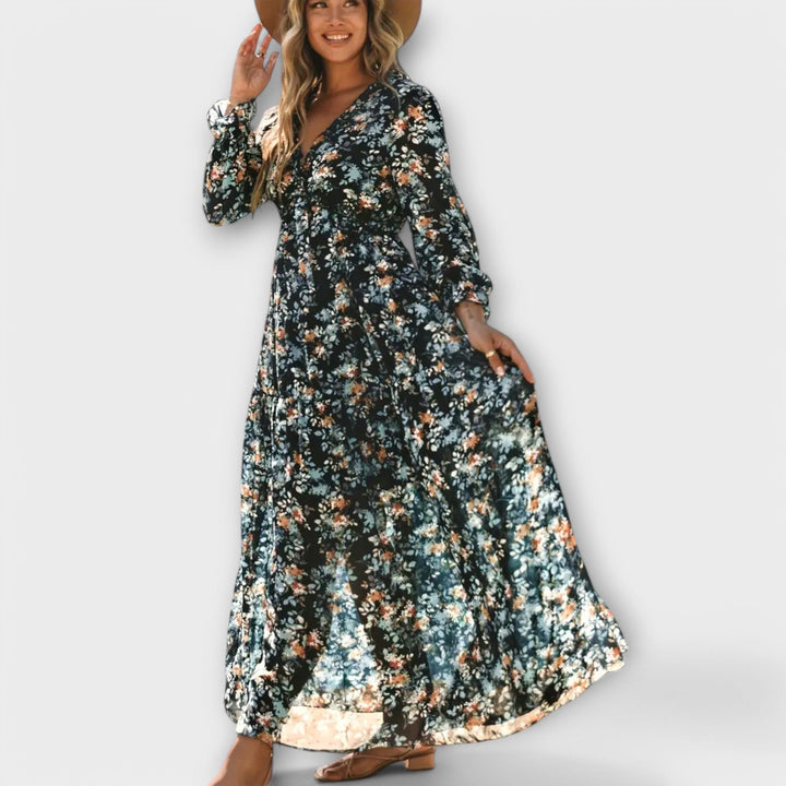 Helen | Elegant Blom Klänning