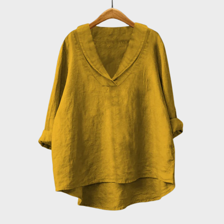 Hortense | Flödande V-ringad Blus