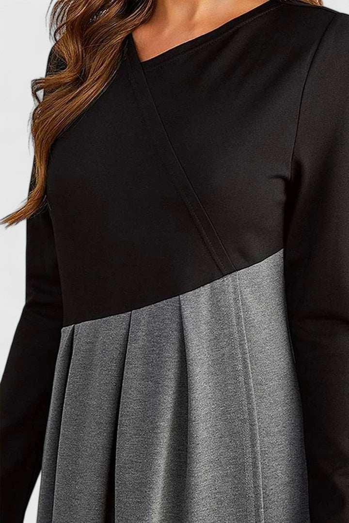 Janet | Elegant Långärmad Maxiklänning