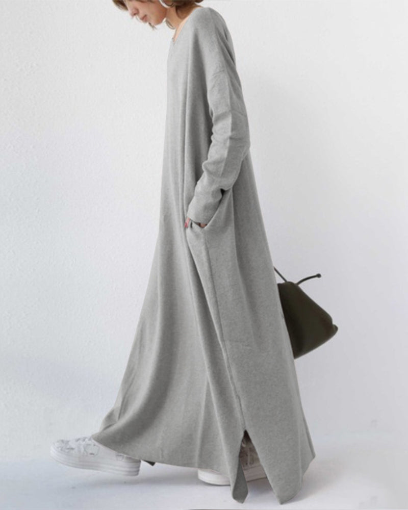 Nora | Elegant Casual V-Ringning Klänning