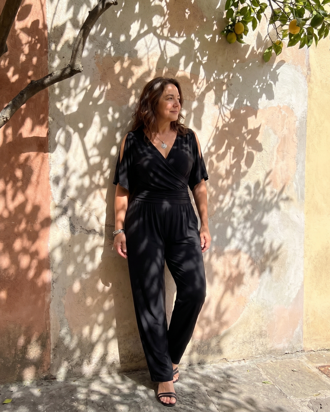 Nyxara | Cold Shoulder Omlottmidja Avslappnad Overall