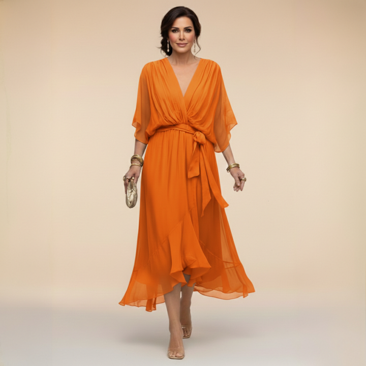 Opal™ | V-Ringning Elegant Midiklänning