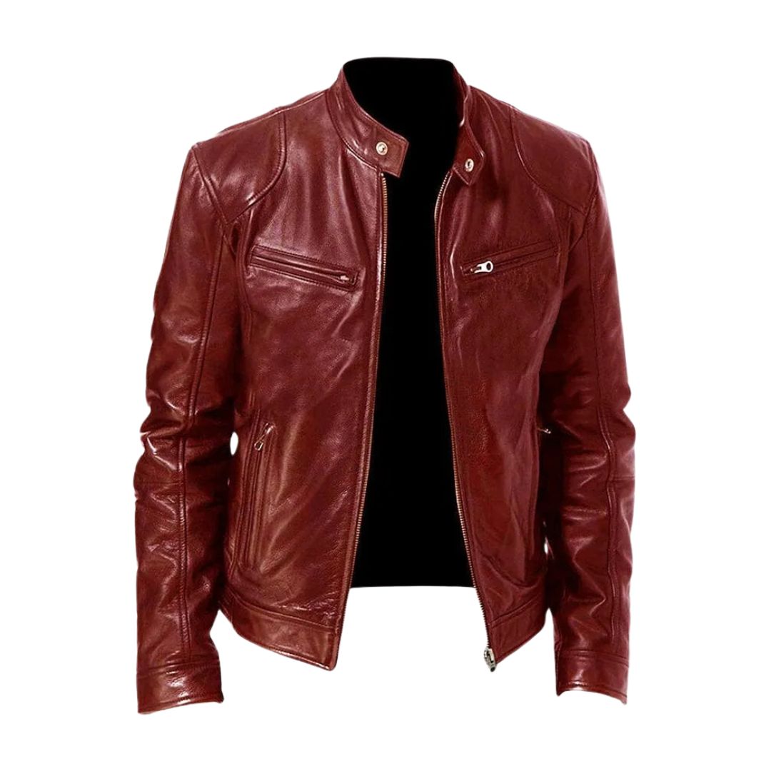 Laluna Casual Leren Jack i högkvalitativt läder, stilren design.